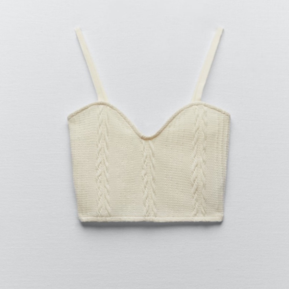 Zara Cable-knit Tank